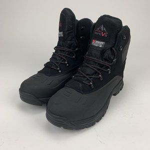 Nortiv 8 Mens Snow Winter WP Black Boots Shoes 13